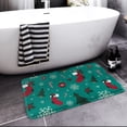 thumbnail image 2 of Bath Mats for Bathroom Green Christmas Socks Washable Cover Floor Rug Carpets Floor Mat Bathroom Decorations 16x24 Inches for Kitchen Bedroom Indoor, 2 of 6