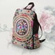 thumbnail image 2 of Women Girls Ethnic Style Embroidery Canvas School Bag Backpack Rucksack Travel Bag Handbags, 2 of 3