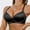 Black, variant on Women's Adjustable Bra with Comfortable Breathable Fabric and Gathering Design for Everyday Wear, Sleep, Lounge, Light Exercise, Travel or Casual Layering White 70C