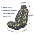 thumbnail image 2 of Lsque Blue Floral Pattern Car Seat Covers for Front Seats , Waterproof Seat Covers for Cars, Sporty Front Seat Covers,Car Seat Cover Protector Front Seats, 2 of 5