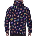 thumbnail image 7 of Cauagu Colorful Insects for Men's Pullover Hooded Sweatshirt Athletic Casual Hoodie Aautumn Hoodie Sweatshirt for Men Pullover Casual Hooded Sweatshirt-Large, 7 of 7