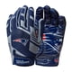 thumbnail image 1 of Guantes de fútbol Wilson Nfl Stretch Fit - Jóvenes Patriotas de Nueva Inglaterra, 1 of 1