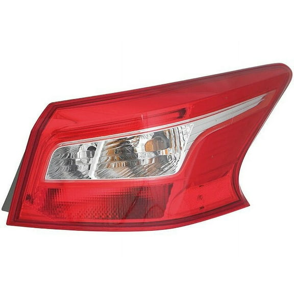 Right Outer Tail Light Assembly - Compatible with 2016 - 2018 Nissan Sentra 2017