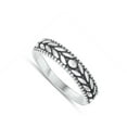 thumbnail image 4 of Fashion Ring Nature Leaf .925 Sterling Silver Band Jewelry Female Male Unisex Size 7, 4 of 4