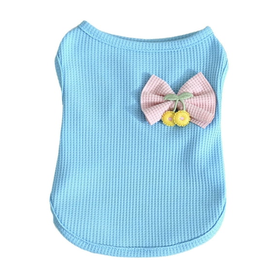 Summer Pet T-shirt - Breathable Solid Color Sleeveless - Round Collar Small Medium Dog Puppy Tee Shirt - Clothes Pet Supplies