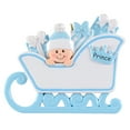 thumbnail image 2 of Maxora Personalized Ornament Customized Baby's 1st Christmas Ornament Gift Baby Pram Blue Free Customize, 2 of 7