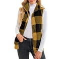 thumbnail image 2 of Innerwin Waistcoat Zip Up Ladies Fleece Vest Work Sleeveless Lightweight Sherpa Jacket Yellow S, 2 of 6