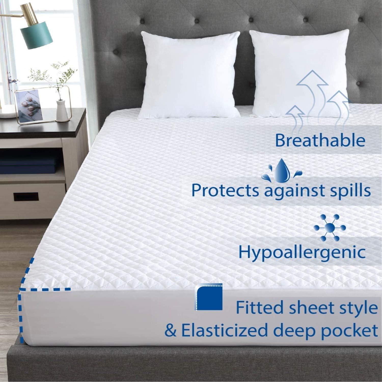 Quilted Waterproof Mattress Protector Cover