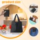 thumbnail image 3 of Bearachild Bolsas de compras con bolsa adjunta para una amplia gama de usos, fáciles de llevar, gran capacidad, 3 pack/lote Almacenamiento y organización del hogar, 3 of 6