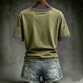 thumbnail image 3 of Bexdxz Women's 9.11 Never Forget Printed V-Neck Short Sleeve T-Shirt Patriotic American Flag 2001-2026 25Th Anniversary Honor Tee for Everyday Wear Olive Green L, 3 of 3