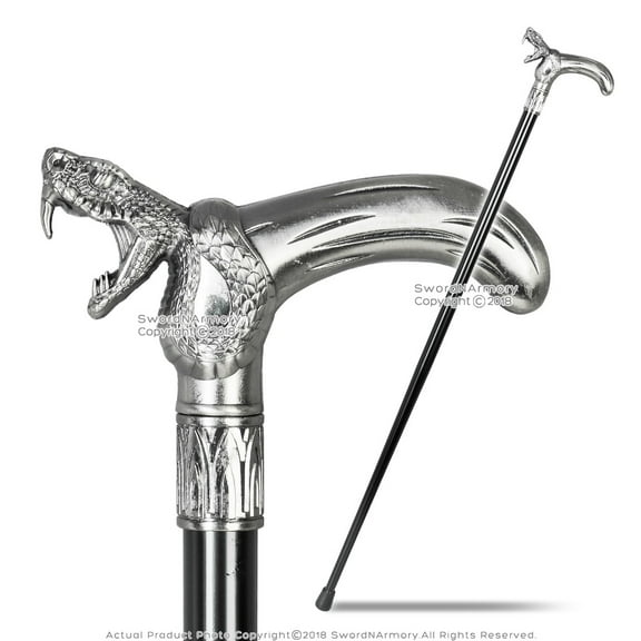 Munetoshi Cobra Head T style Handle Gentlemen Stick Costume Cane Decoration