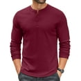 thumbnail image 6 of COOFANDY Men's Slim Fit Henley Shirts Long Sleeve Casual Button Pullover T-Shirts Lightweight Undershirts, 6 of 9