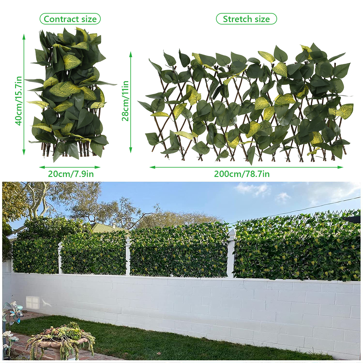 Buy Miuline Expandable Fence Privacy Screen For Balcony Patio Outdoor