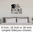 thumbnail image 2 of So Many Books So Little Time Stack Funny Love Wall Decals for Walls Peel and Stick wall art murals Black Small 8 Inch, 2 of 2