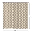 thumbnail image 5 of Beige Gray Checkerboard Checkered Pattern Shower Curtain 72"x72" ,Bathroom Decorative Shower Curtains Set with 12 Hooks,Modern Waterproof Washable Shower Curtain, 5 of 6