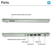 HP Laptop 14 inch, 16GB DDR4, 320GB Storage(64GB eMMC+256GB SD Card) Laptops Computer, Intel Quad-Core N4120 Processor, 1 Year Office 365, Webcam, HDMI, WiFi, USB-A&C, Win 11 S