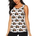 thumbnail image 2 of Picia Cartoon Tractor Pattern Women's Workout Tank Top,Breathable Activewear,Slim Fit Athletic Top,Versatile Workout Moisture-wicking top-, 2 of 9