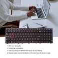 thumbnail image 4 of Langgg Keyboard Colorful Backlight Fluent Typing PC Input Apparatus Blue Letters Notebook Light Replacement for Machenike F117 US, 4 of 6