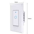 thumbnail image 3 of KS-602 Interrupteur Mural Intelligent Wifi Sans Fil 1 Gang 1800W Télécommande Interrupteur Intelligent Norme US pour Application Smart LIFE, 3 of 9