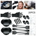 thumbnail image 2 of Hair Dye Coloring Kit Hair Tinting Bowl Dye Brush Ear Cover Gloves For Diy Coloring Tools, 2 of 9