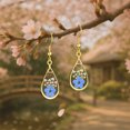 thumbnail image 2 of Forget-Me-Not and Queen Anne's Lace Pressed  Flower Earrings Wildflower Earrings Real Flower Earrings, Personalized Handmade Jewelry, Gifts for Christmas, Mother's Day, Valentine's Day, Birthday, 2 of 8