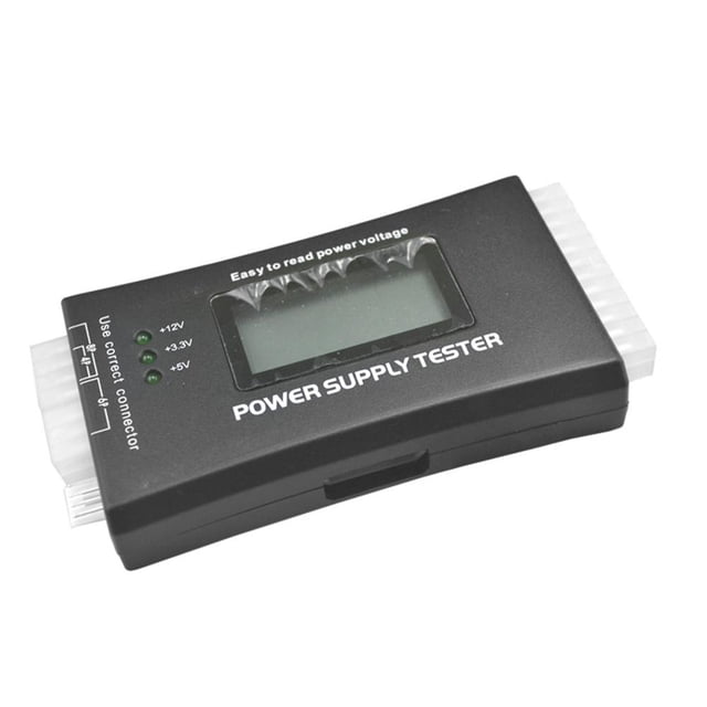 Probador de fuente de alimentación de computadora con pantalla LCD de 20/24 pines para ATX BTX ITX TFX Ehuebsd Para estrenar