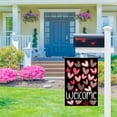 thumbnail image 3 of Valentines Day Love Heart Garden Flag 12×18 Inch Burlap Double Sided, Welcome Valentine sign Farmhouse Yard Outdoor Decoration DF176, 3 of 6