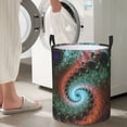 thumbnail image 4 of DouZhe Waterproof Collapsible Large Laundry Baskets, Fractal Colorful Vortex Prints Circular Hamper with Handles, 4 of 6