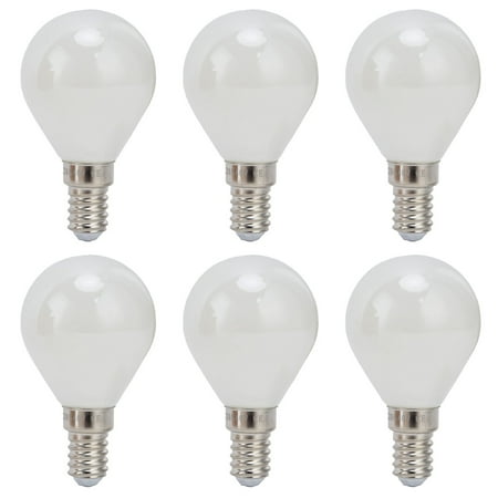 

6PCS E14 LED Bulbs 4W G45 Vintage Filament Lamp Milky White Glass Bulb White Light Home Decor 220V