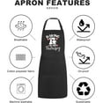 thumbnail image 5 of Baking Is My Therapy Aprons for Women with 2 Pocket Baked Waterproof Adjustable Bib Kitchen Cooking Apron Bakers Gift, 5 of 5