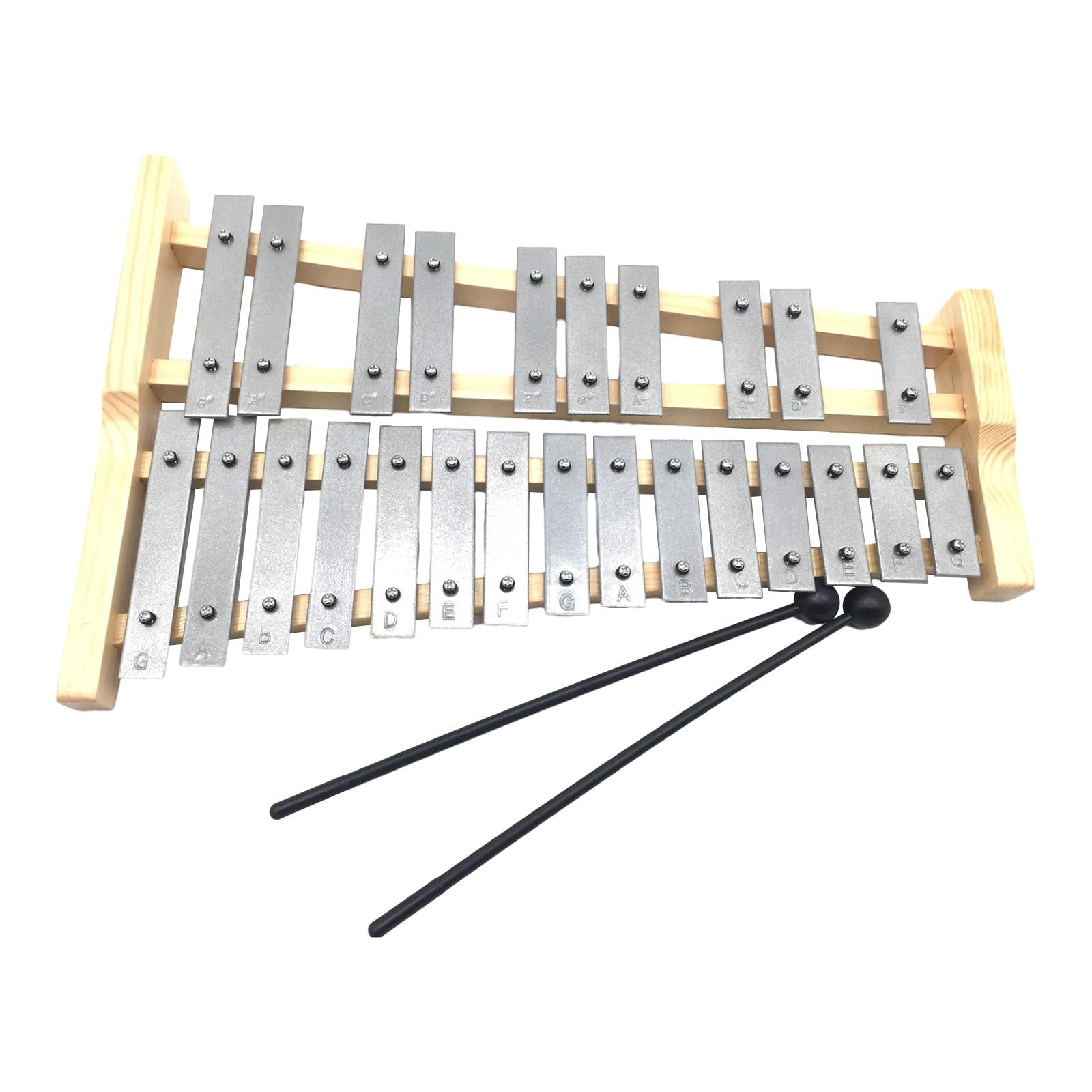 yotijay 25 Key Glockenspiel Xylophone Gifts Portable for Kids Adults Musical Educational