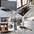 thumbnail image 2 of Black White Gold Marble Pattern Kitchen Rug Mat,Kitchen Runner Rugs Non Skid Washable,Decorative Kitchen Floor Mats for Kitchen,Sink,Laundry,17"X47", 2 of 5