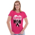 thumbnail image 2 of Support I Won Breast Cancer Awareness Womens Slim Fit Graphic Tee Brisco Brands S, 2 of 4