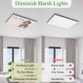 thumbnail image 6 of Fluorescent Light Covers 1 Pack 4x2 ft Cute Groundhog Carrot Ceiling Light Covers Purple Hat Bow Light Filters for Classroom, Office & Home, Drop Ceiling Light Covers, 6 of 8