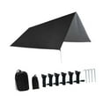 thumbnail image 3 of SunniMix Camping Tarp Lightweight Awning Canopy Shelter for Backpacking Traveling BBQ Black, 3 of 8