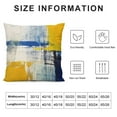thumbnail image 5 of Blue and Yellow Abstract Art Pillow Cover, Modern Gray Home Decorative Throw Pillows Covers Cushion Cover for Bedroom Sofa Living Room, 5 of 5