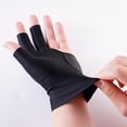 thumbnail image 6 of Gloves Billiard 3 Left Three Finger Hand Open Pool Black Glove Cue, 6 of 10