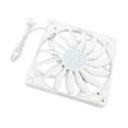 thumbnail image 1 of 140mm PWM Cooling Fan, MFDB Hydraulic Bearing Case Fan, Ultra Thin 4 Pin Computer Case Fans, 1100RPM, 15 Blade Design, for PC Case, 1 of 8