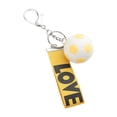 thumbnail image 3 of Llavero de fútbol de metal, colgante decorativo para regalo de cumpleaños. amarillo, 3 of 9