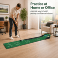 thumbnail image 3 of Himonut Golf Putting Mat, Indoor Putting Green with Ball Return, 8 ft Golf Practice Mat for Home & Office, 3 of 7