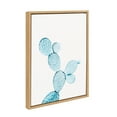 thumbnail image 2 of Kate and Laurel Sylvie Blue Cactus Framed Canvas Wall Art by Simon Te Tai, 18x24 Natural, 2 of 9