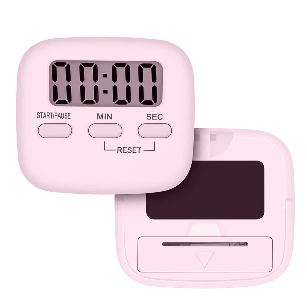 Digital Kitchen Timer Press Screen For Cooking,magnetic (pink)