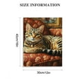thumbnail image 3 of ZFLMY Cute Cat Ready to Hang Art Modern Canvas Prints Home Decor Wall Pictures Office Bedroom Living Room Bathroom Kitchen Decoration 12x16in, 3 of 5