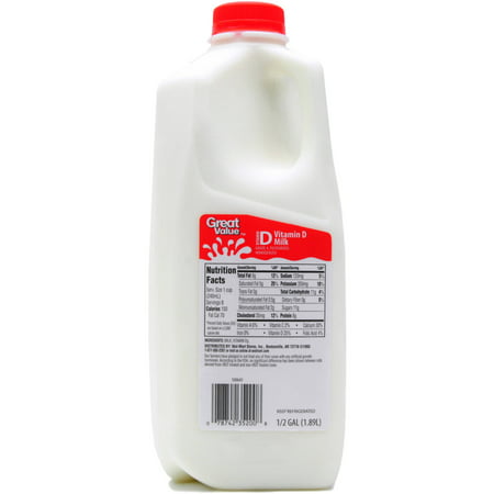 Great Value Vitamin D Milk 05 Gallon 64 Fl Oz Brickseek