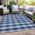 thumbnail image 6 of Addison Rugs Chantille Indoor/Outdoor Transitional Plaid Navy Washable Rectangle Rug, 9' x 12', 6 of 6