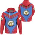 thumbnail image 3 of Sudadera con capucha con el emblema nacional de Eritrea y la bandera de África para hombre, ropa informal, sudadera deportiva, 3 of 5