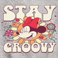 thumbnail image 3 of Disney - Mickey & Friends - Minnie Mouse - Stay Groovy - Toddler And Youth Crewneck Fleece Sweatshirt, 3 of 5