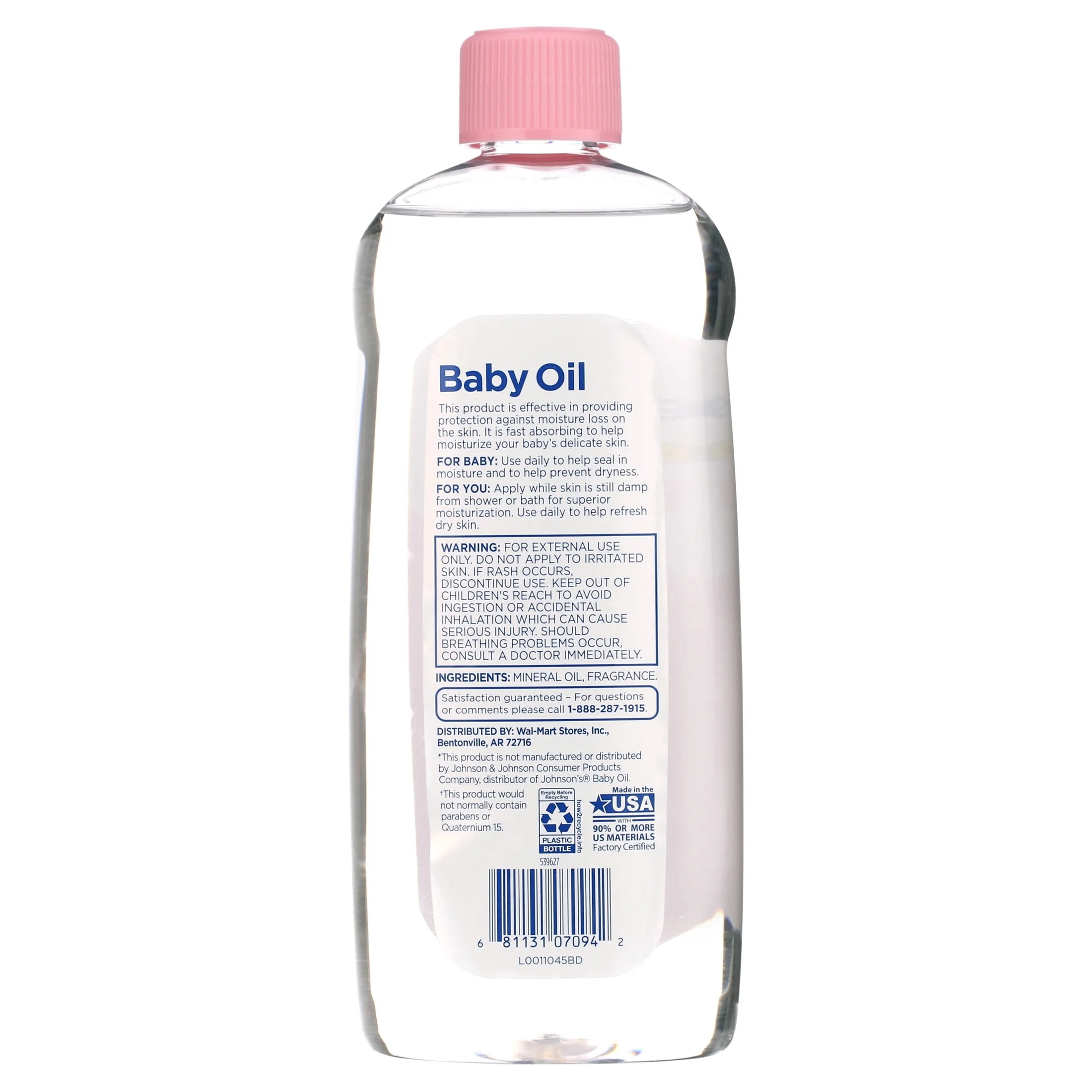 Equate Baby Oil, 20 fl oz
