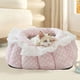 thumbnail image 4 of Saco de dormir de tela textil, colchón de aire, caseta para perros, cama plegable suave para interior, caseta cálida para gatos, cueva para cachorros con cojín para perros pequeños, medianos y grandes, 4 of 6