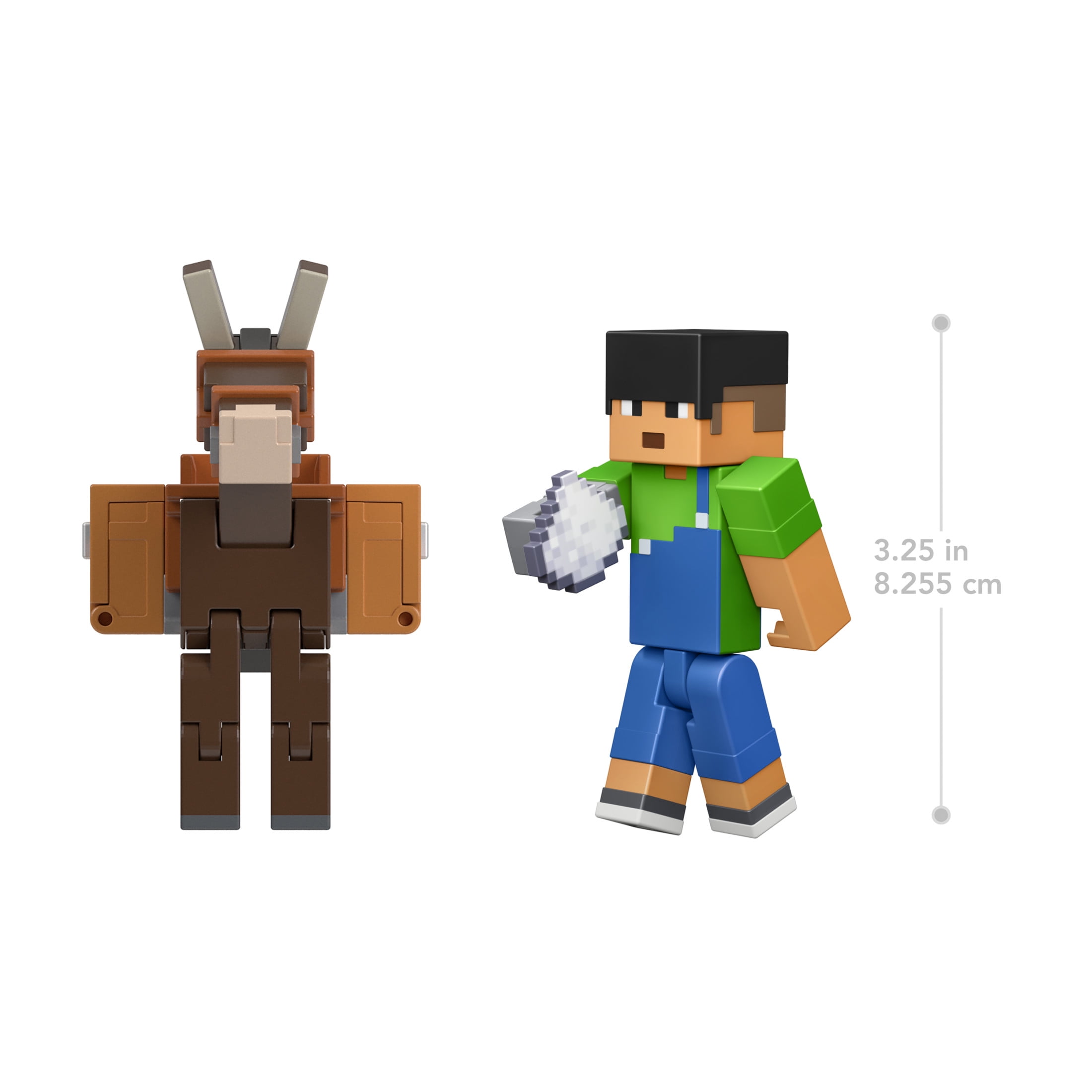 Minecraft Toys, 2-Pack of Action Figures, Gifts for Kids